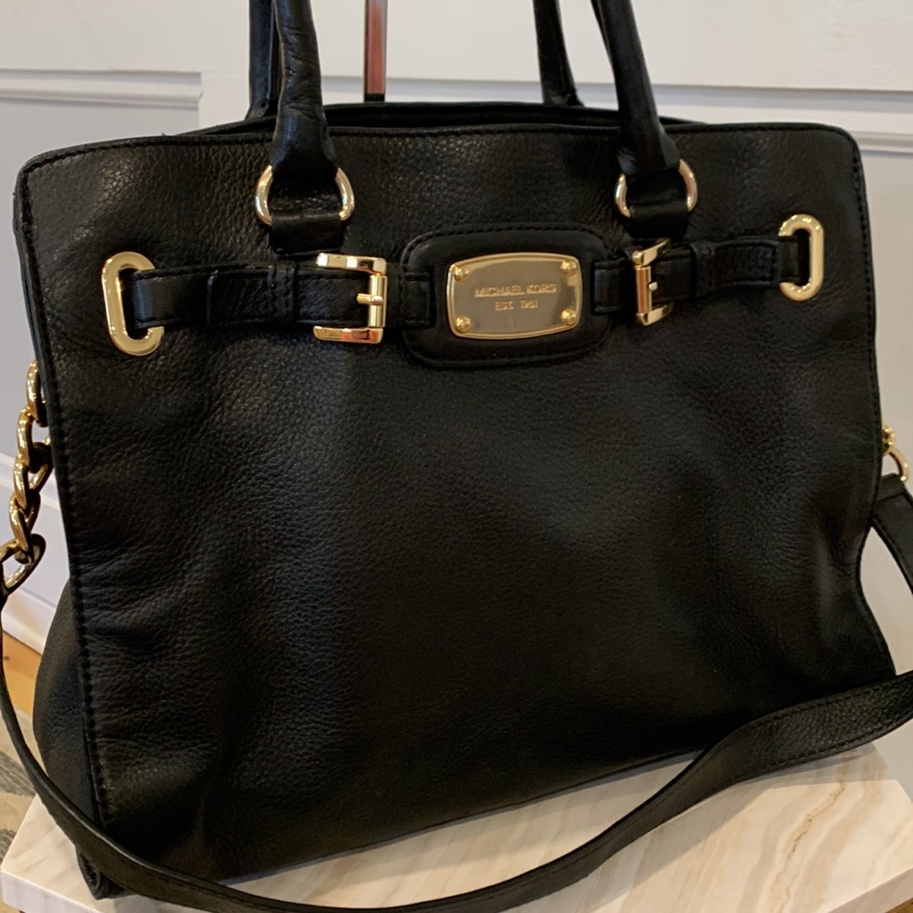 Michael Kors Large Soft Pebbled Leather Hamilton Tote